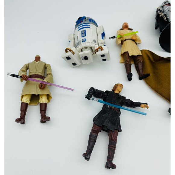 Star Wars Loose Figure Lot Captain Plasma, R2D2 Light Saber Clone Wars Commander - Picture 8 of 9